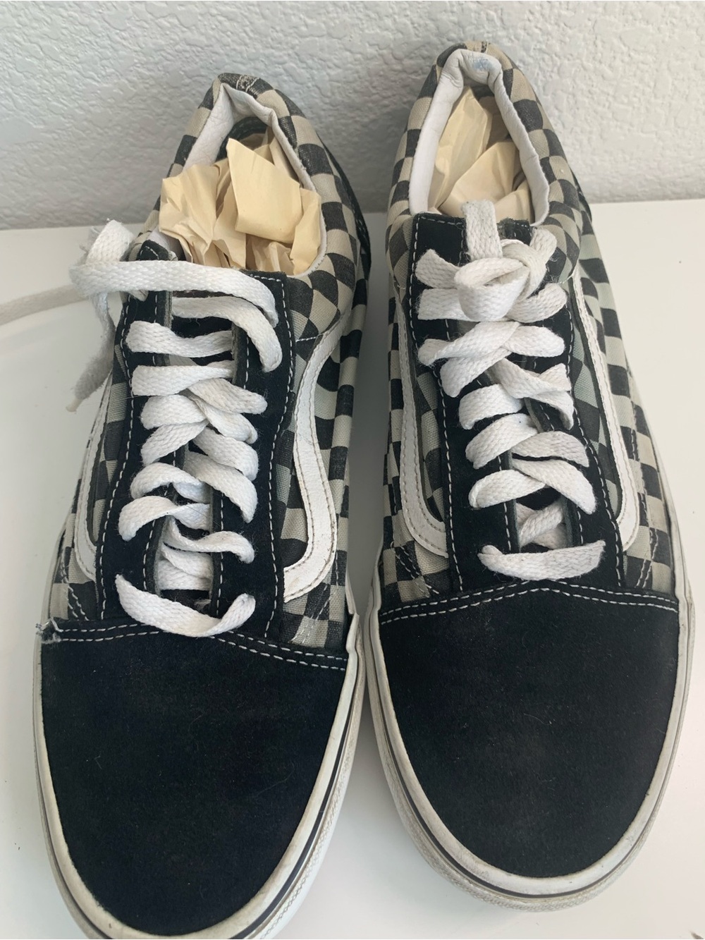 Vans Checkerboard Old Skool Black and White Skate Sneakers